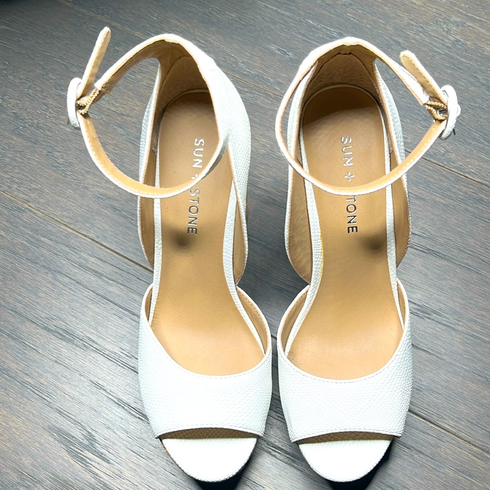 COPY - Sun & Stone White Block Heels